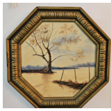 Framed landscape print 