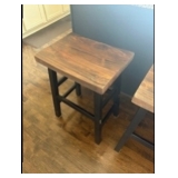 Counter height wood top bar stool