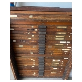 Antique Hamilton Printers Cabinet