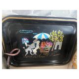 French Poodle Mid Century trays