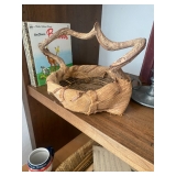 Antique Palm Husk Basket