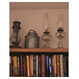 Antique kerosene lamps