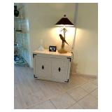 Antique sideboard cabinet with drawer and leaves