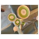 Antique China - green & gold filigree