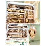 Sterling silver ware set with servingware