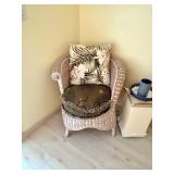 Wicker armchair