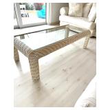 Rattan coffee table
