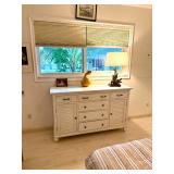 Six-drawer dresser with two cabinets