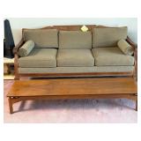 1800 sofa, reupholster 2007