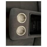 family sofa w/ 3 electric recliners & cup holder section