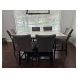 real marble top, 6 seater kitchen table