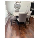 real marble top, 6 seater kitchen table