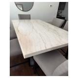 real marble top, 6 seater kitchen table