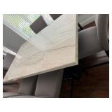 real marble top, 6 seater kitchen table