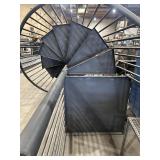 10’ 1-3/4” Rise  61” Outside Diameter  34”x34” Landing  Stair tread/pans and landing are 1-1/2” deep