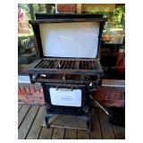 Antique rod iron stove