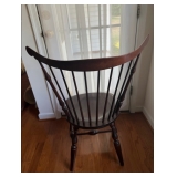back view of antique chair