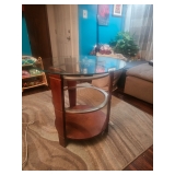 Glass Top Side Table