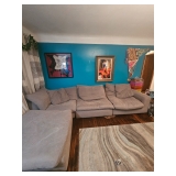 Large Gray Sectional Sofa
