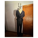 Evening Wear - Black Body Suit - back