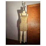 Brown Print Jumper Dress