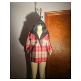 Upcycle Special - Plaid Coat - Missing Buttons