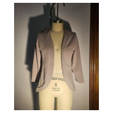 Gray Cardigan Blazer