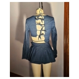 Jean Skirt Set Back