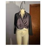 Black Love Sleeve Blouse