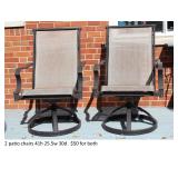 Patio chairs $50 for both