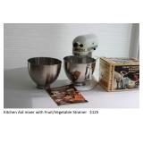 Kitchen Aid mixer with fruit/vegetable strainer $125