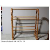 Quilt rack wooden $50