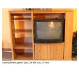 Entertainment center $50 includes TV