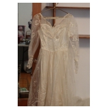 1955 wedding gown $10