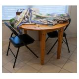 Pottery Barn Round Drop Leaf Table