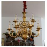 10 Lamp Brass Chandelier
