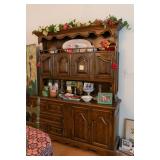 Walnut Hutch/China Cabinet