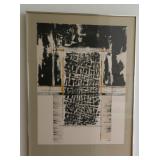 Framed Woodcut Print