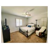 Whicker rocking chair, dresser, TV, nightstand (BED EXCLUDED)