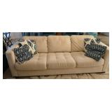 7.5 ft contemporary sofa $200