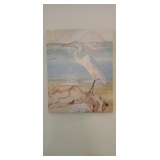 pair of egret prints