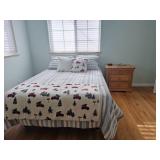 Bed and Night Stand