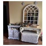 TV table, desk, mirror