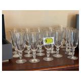Two beautiful sets of waterford crystal goblets