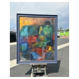 Oversized color painted both sides