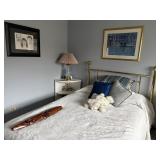 brass headboard and frame (full size)