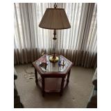 glass and wood table