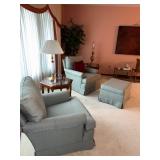 matching chairs and ottoman