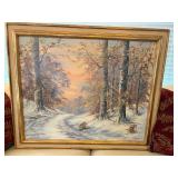 “Blanket of Snow” Original Oil by Hugo Melville Fisher