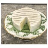 Limoges ROCHARD Trinket Box Brie Cheese Plate Peint Main- France